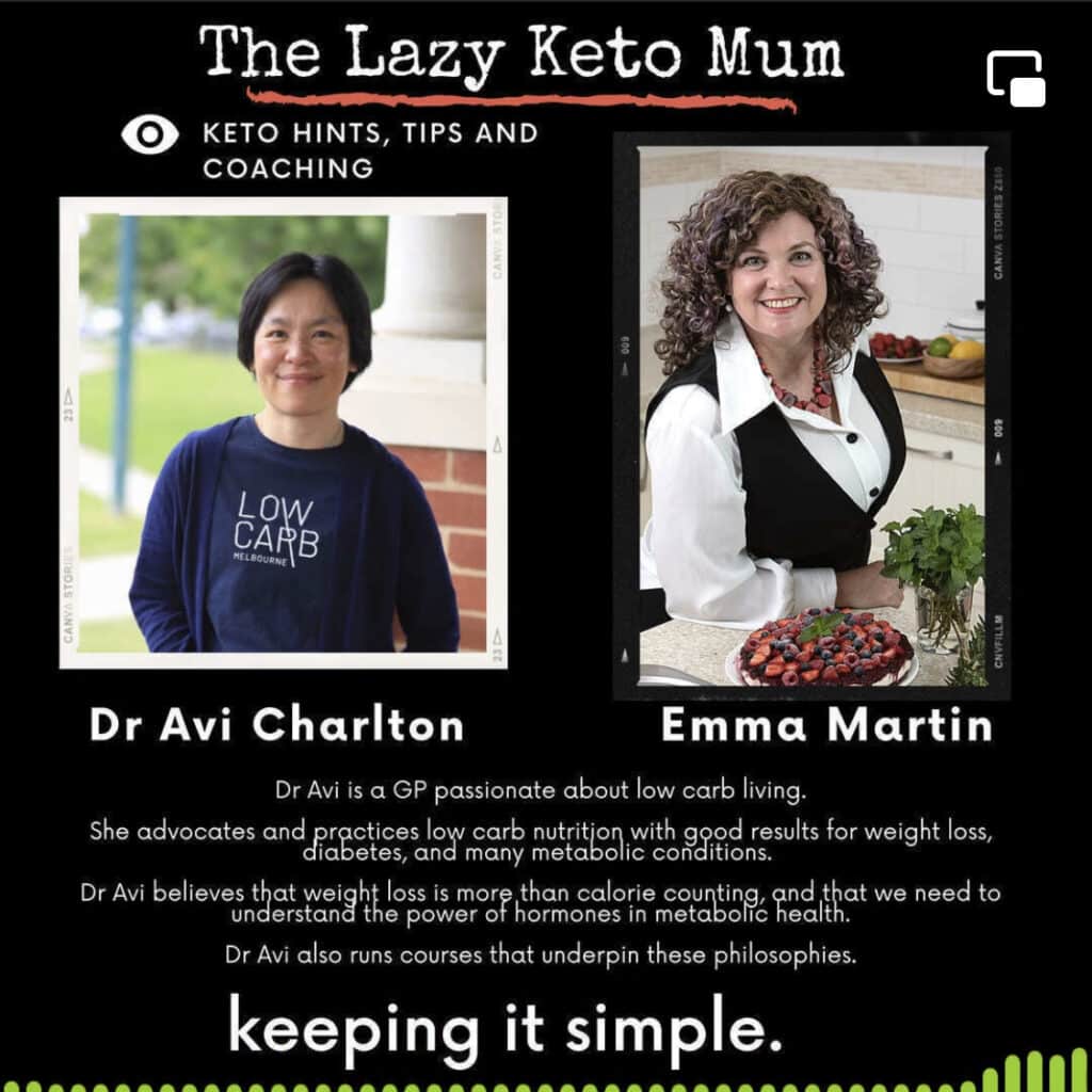 The Lazy Keto Mum podcast by Emma Martin with Dr. Avi Charlton.