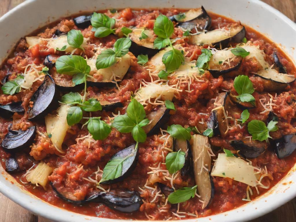 Eggplant and parmesan keto meal.