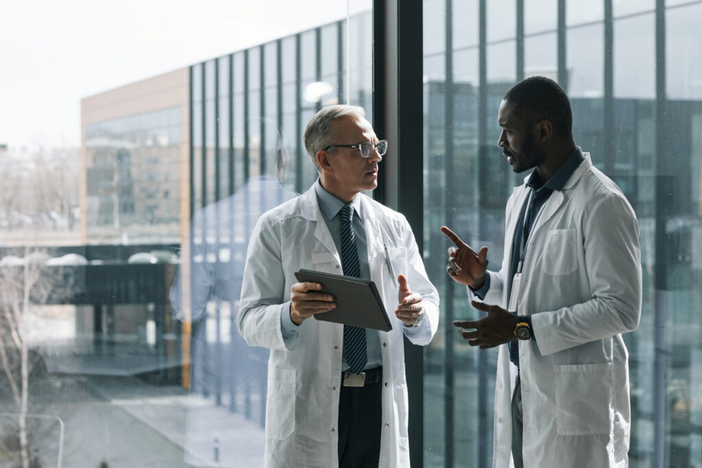 2 doctors deciding on which nuts are keto-friendly.